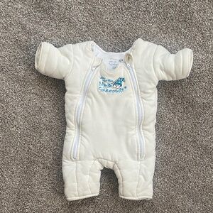 Baby Merlin’s Cotton Baby Swaddle Double Zipper Infant Sleepwear Small 3-6 Month